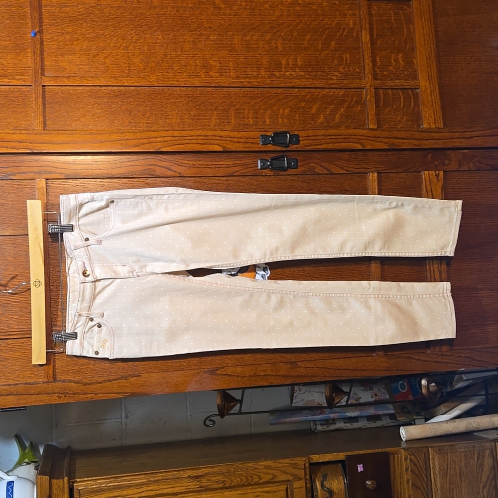 Size 0/24 QSD Pink Polka-dot Jeans
